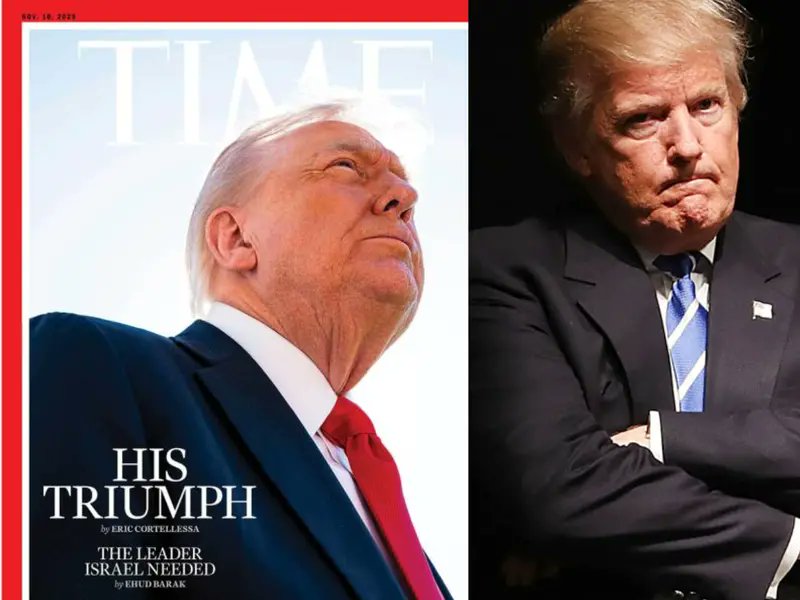 🔔 ‘Worst of All Time’: Trump slams Time magazine for using his ‘super bad picture’ on cover for Gaza deal
🔔 “They ‘disappeared’ my hair, and then had something floating on top of my head that looked like a floating crown, but an extremely small one. Really weird!” POTUS added