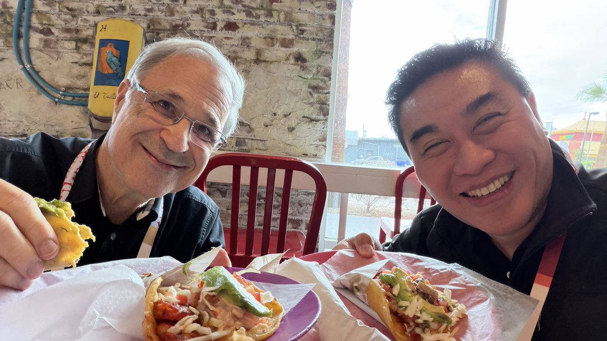 rwang0's tweet image. MyPoV: gotta get tacos when you can 
@Oracle  #Foodie. 

The shrimp ones are the best @letstaco_ 
@OracleAIWorld #OracleAIWorld

Just ask @pgreenbe