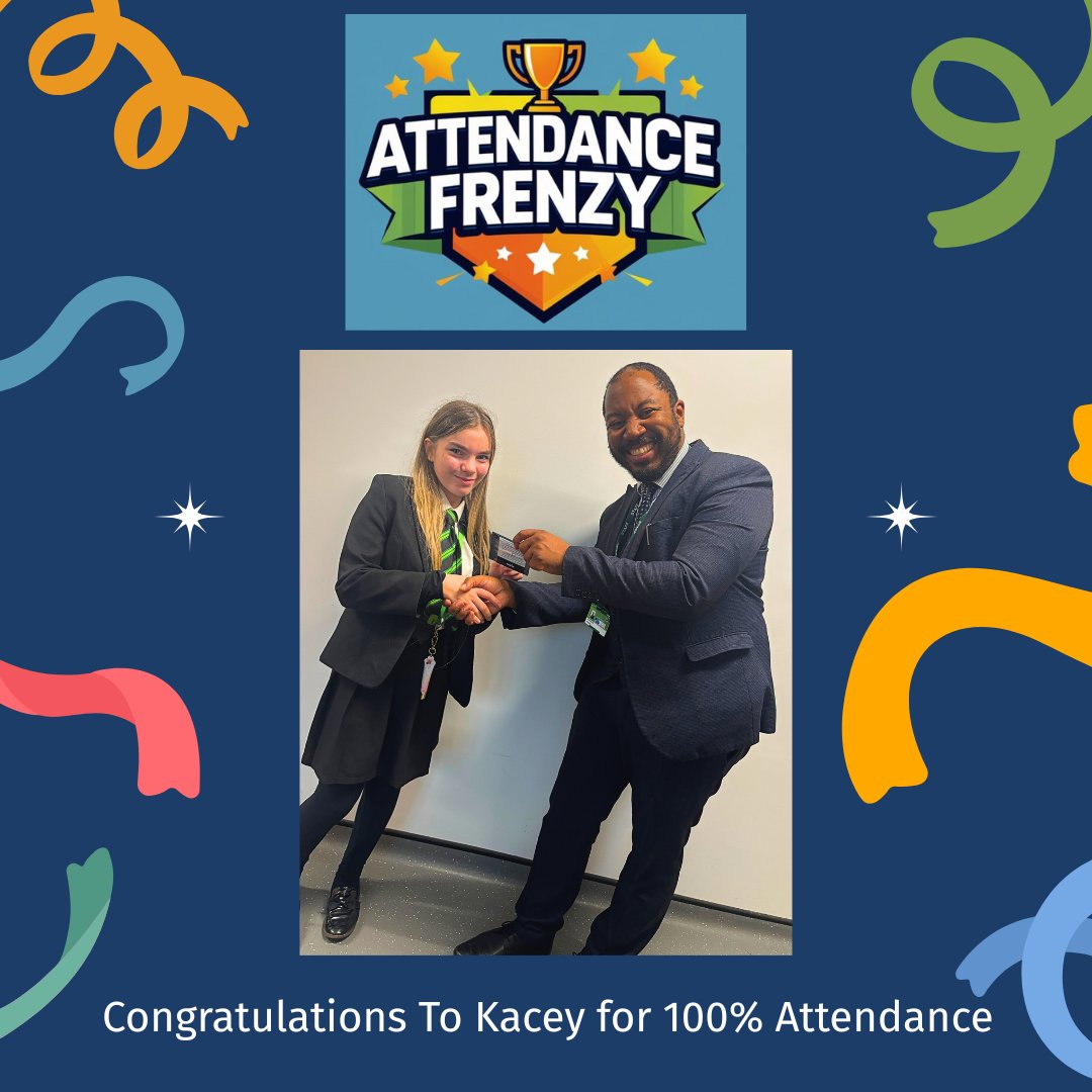 This week we will be rewarding pupils randomly for their excellent attendance - today Kacey is our second lucky winner of a £10 voucher!
#thegreenwoodway #proudtobegreenwood
#attendancematters