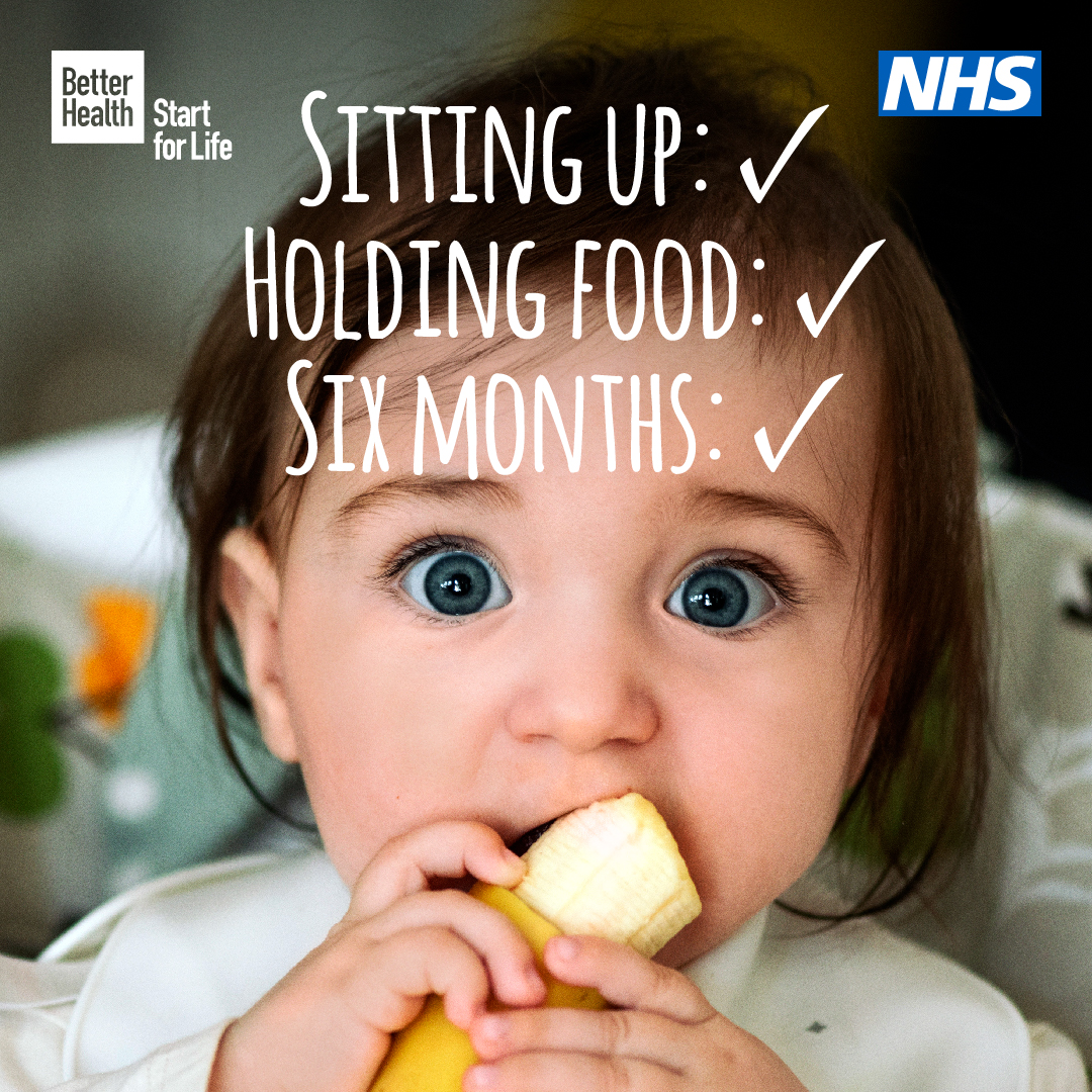 If they could tell you, they’d say wait until around 6 months to start solids. Visit Start for Life and try our weaning quiz to find out if your baby is ready.
NHS tips and advice nhs.uk/.../weaning/re…
#StartForLifeWeaning