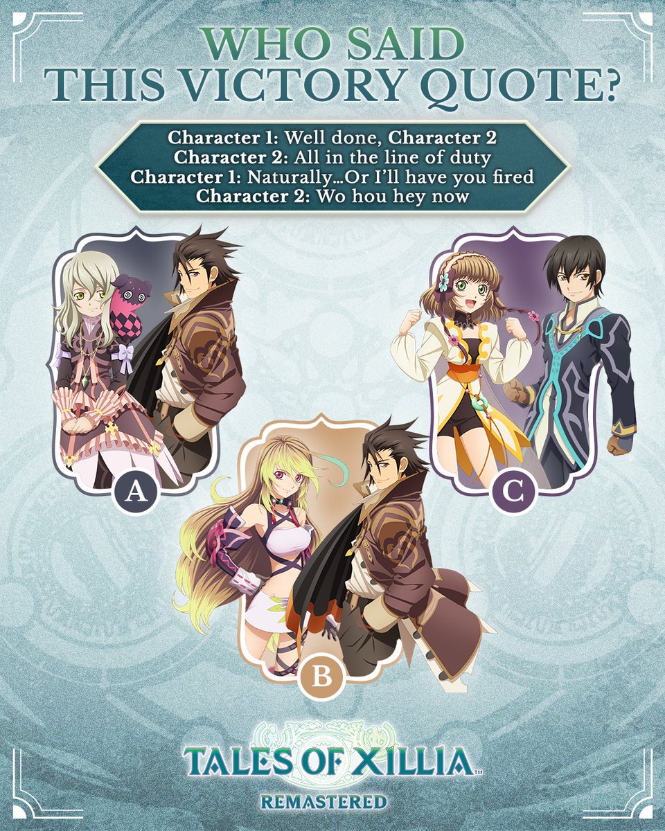Is it too obvious for you?🧐
 
Tales of Xillia Remastered is releasing in a couple of weeks! Pre-order it now: bnent.eu/Preorder-TOXR

#ToXR