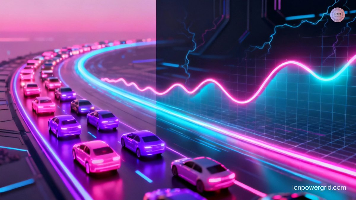ionpowergrid's tweet image. Think of the grid like traffic. 🚦
Staggered departures reduce jams. 🚙
Flexibility is the “green wave.” 🟢