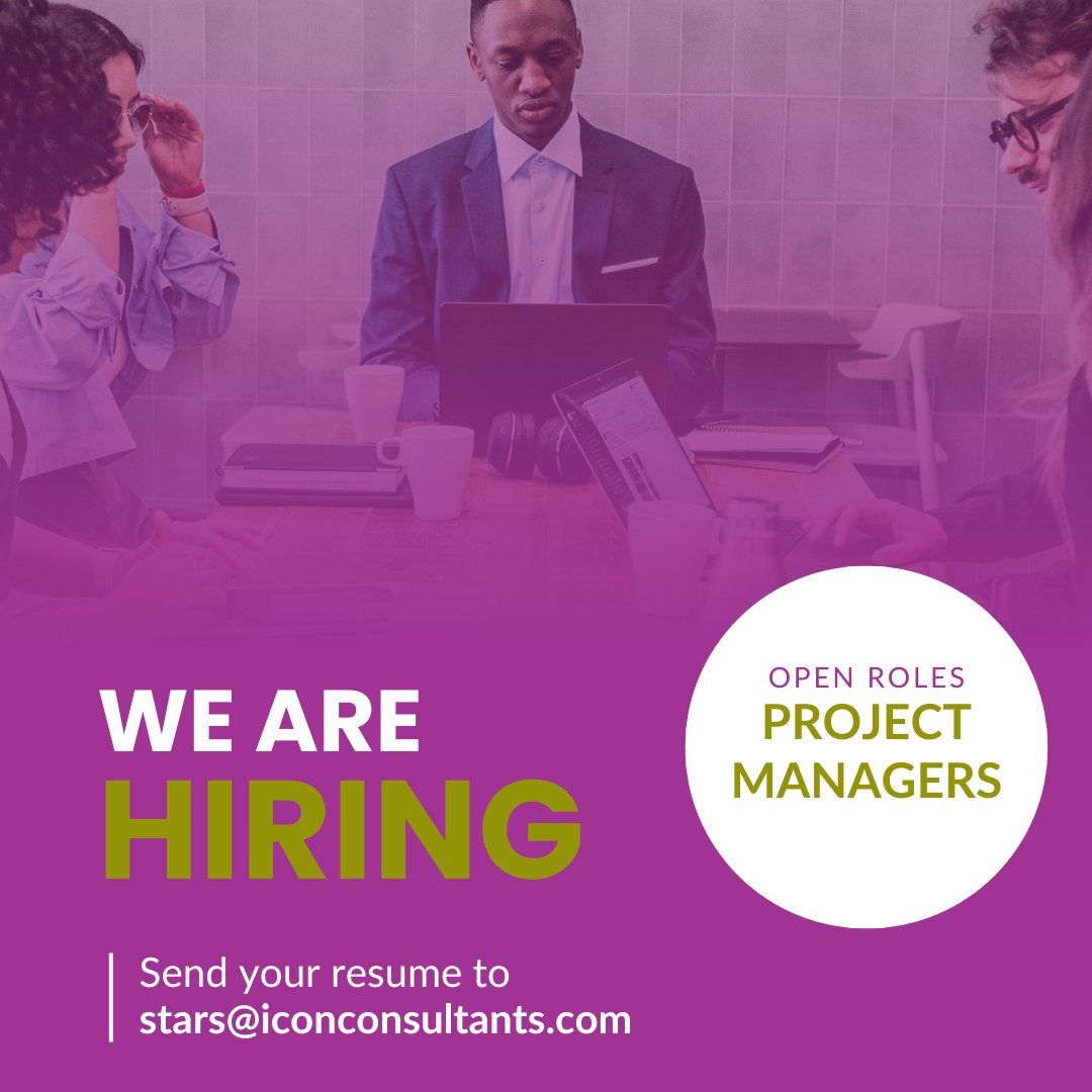 WorkWithIcon's tweet image. We are looking for Project Managers:
▪️5+ years of experience in project management, program management
▪️PMP certification or other relevant project management certification a plus
Apply online at: hubs.la/Q03MYTcx0
#hiring #jobsearch #pmjobs #projectmanager