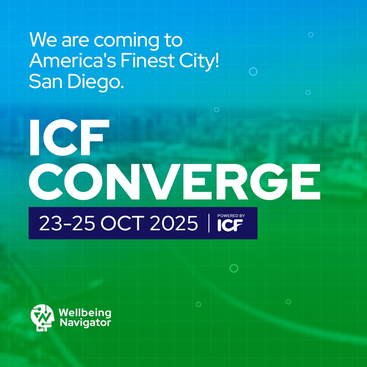 CoachNova_'s tweet photo. San Diego, we’re coming! 🌴
Excited to join the global coaching community at ICF Converge 2025 where ideas, innovation, and impact come together.
See you from Oct 23–25! 💚
#ICFConverge2025 #CoachNova #WellbeingNavigator #SanDiego #FutureOfCoaching https://t.co/8QER1H2wHx