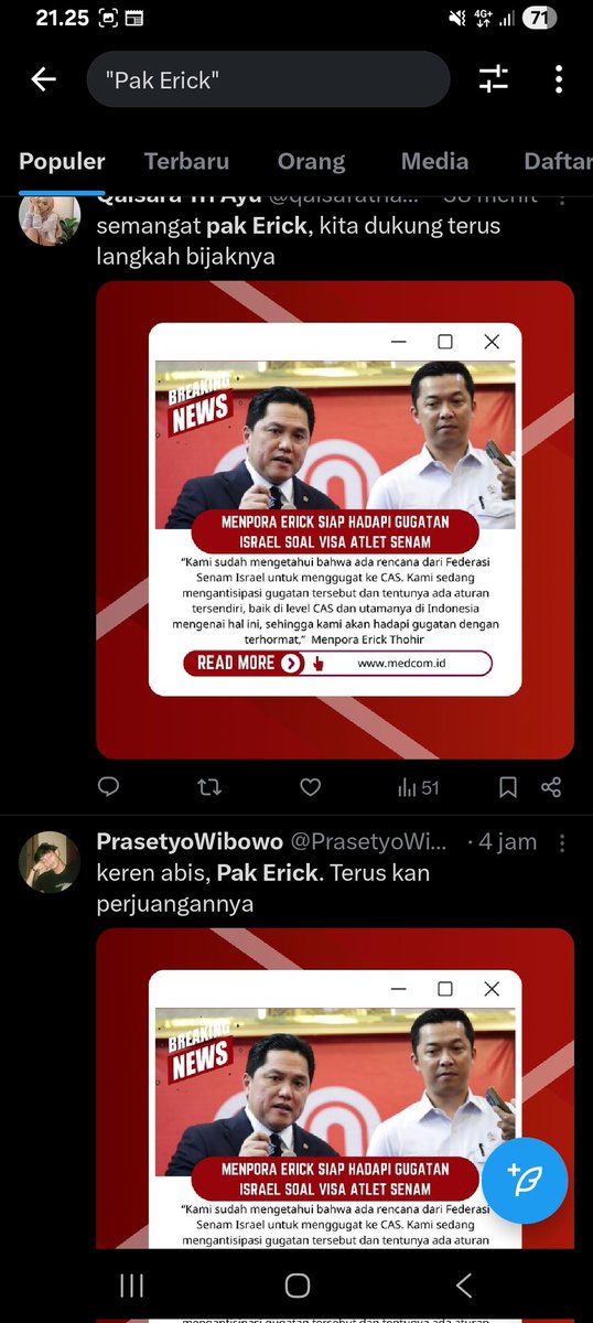 XnetizenID's tweet image. Pak Erik masak pake bot Pak Erick Tohir buat naikin tagar kek gini pak? Orang pengen bapak pecat Patrick Kluivert doang kok