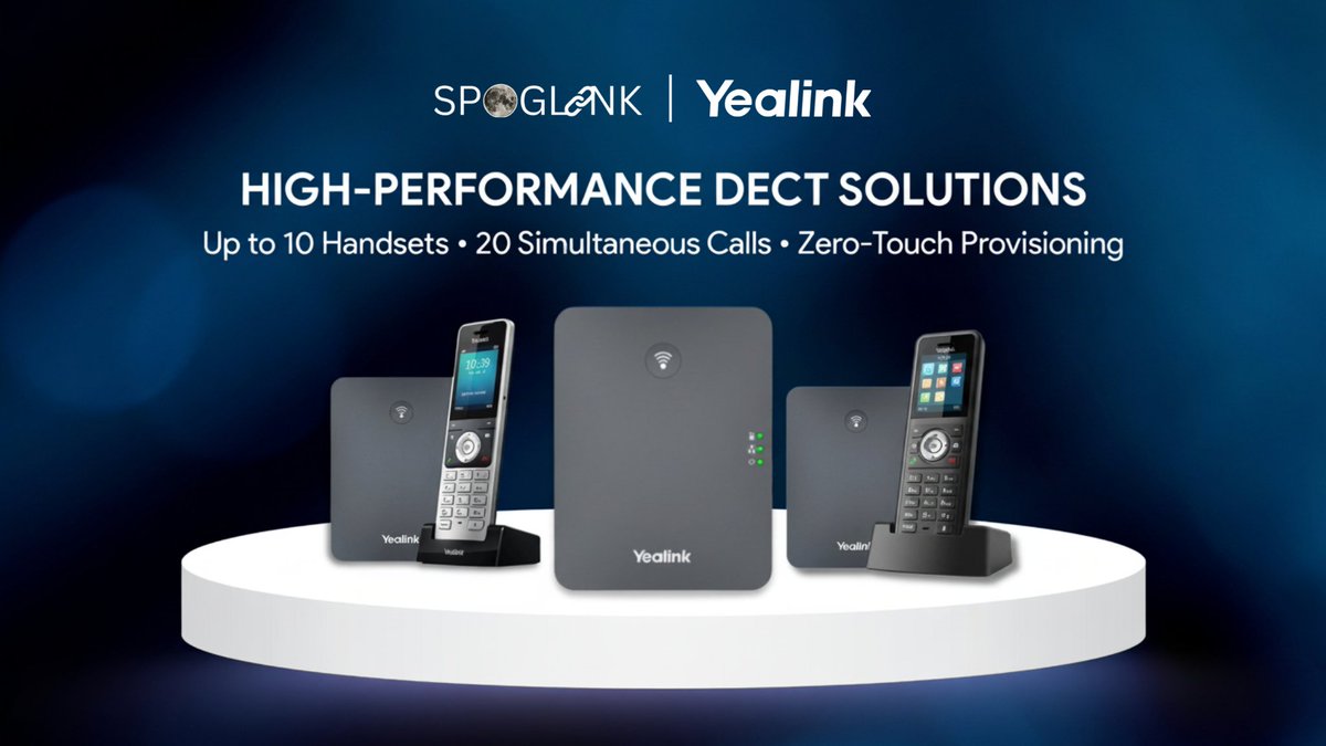 Spoglink's tweet image. 📞 Unleash wireless freedom with Spoglink’s DECT IP Solutions — up to 10 handsets, 20 calls, and zero-touch provisioning for effortless setup.

⚡ Simplify communication. Amplify productivity. at spoglink.com

#Spoglink #VoIPPhones #DECT  #TechInnovation #Yealink