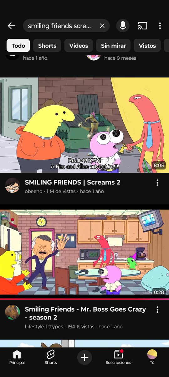 Se nota que nunca lo viste. LITERALMENTE tienen compilación de los gritos