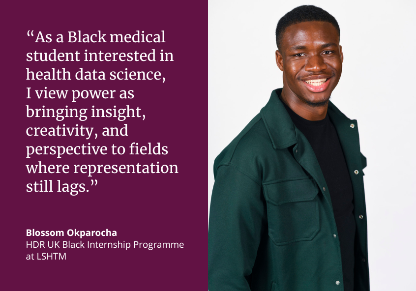 This #BlackHistoryMonth learn how the <a href="/HDR_UK/">Health Data Research UK (HDR UK)</a> Black Internship Programme is tackling the underrepresentation of Black people in science.

Blossom Okparocha shares his experience of being an intern, pursuing #PublicHealth &amp; what #BHM means to him.

👉lshtm.ac.uk/research/centr…