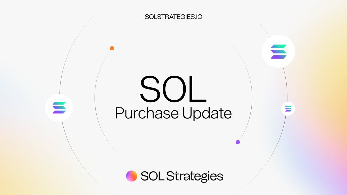 SolanaFloor's tweet image. 🚨NEW: Solana treasury company @solstrategies_ (NASDAQ: STKE) has acquired an additional 88,433 SOL, including ~79,000 locked SOL from Solana Foundation at a 15% discount, at an average price of $193.93 per $SOL.
SOL Strategies currently holds 523,433 SOL in its treasury.