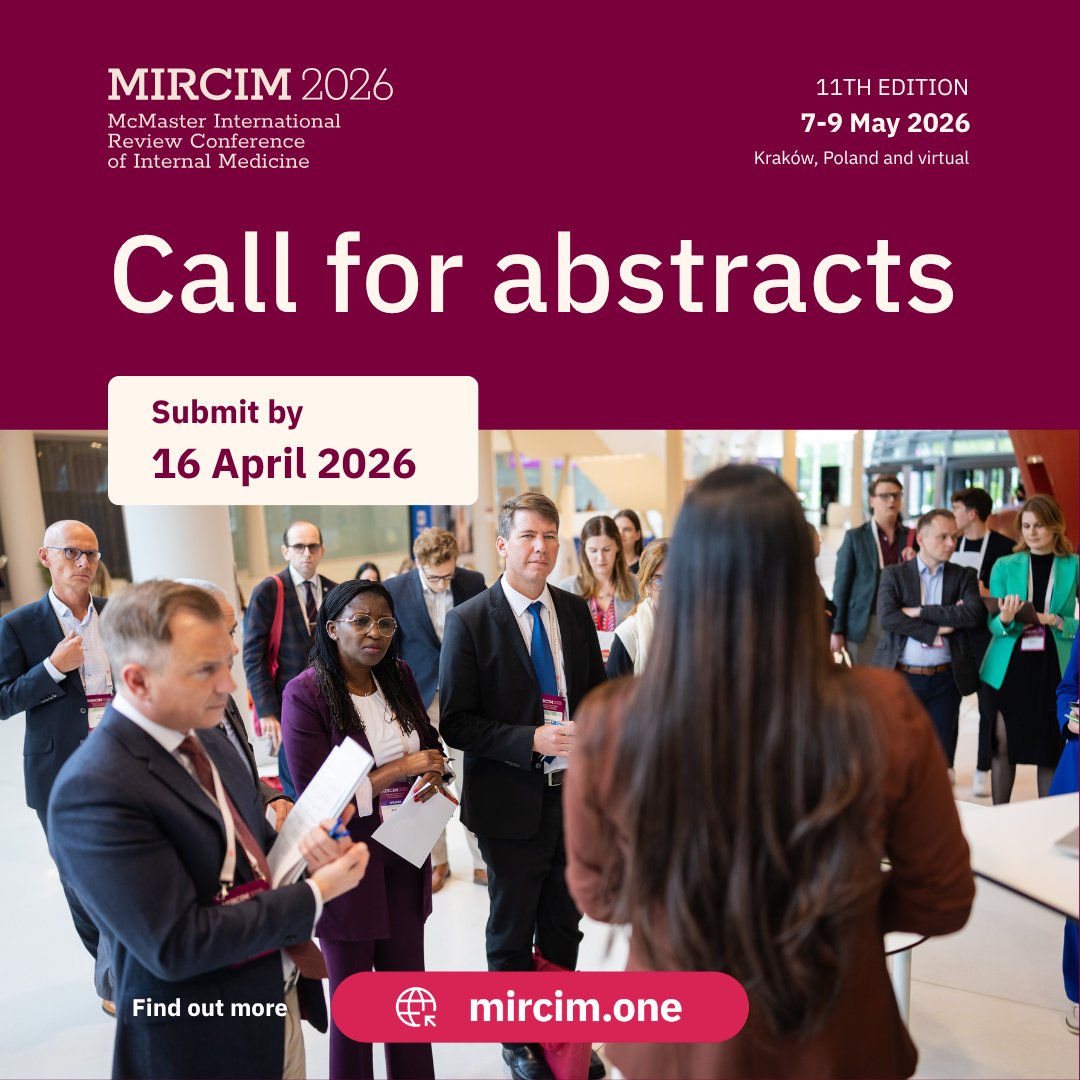 We are excited to announce🔥open call for abstracts for MIRCIM 2026!🔥
📅 Submission deadline: 16 April 2026 
 📍 Conference dates: 7-9 May 2026
👥 Who can submit?
 Registered participants (in-person or virtual), including students.
More at my.ebm.one/call-for-abstr…