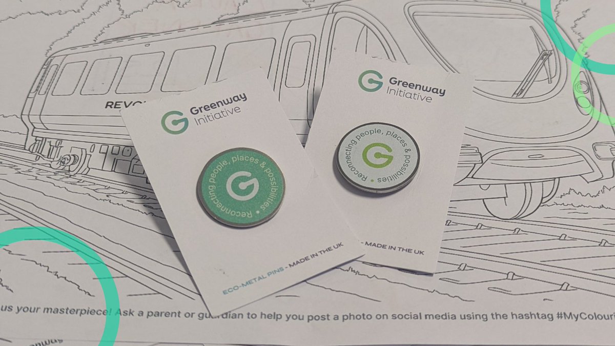 greenwayrail's tweet photo. We’re proud to be pioneering sustainable rail infrastructure across the UK, reducing environmental impact🚆💚

Even our event materials reflect this:
Recycled paper colouring sheets &amp; tickets
Eco-friendly pins from @ZapCreatives 

Every detail matters. #Sustainability #eco https://t.co/saNi5OsK6R