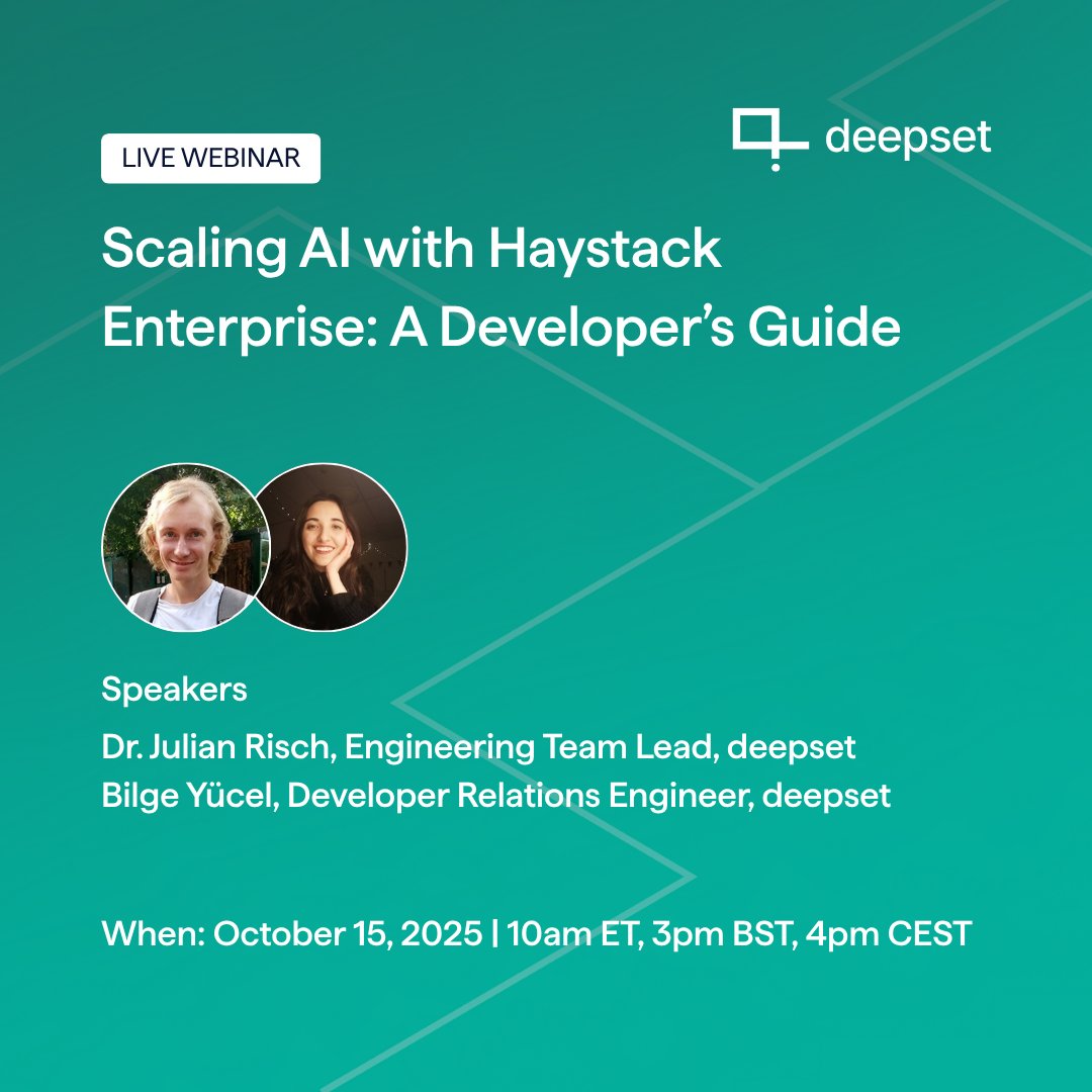 deepset, makers of Haystack tweet media