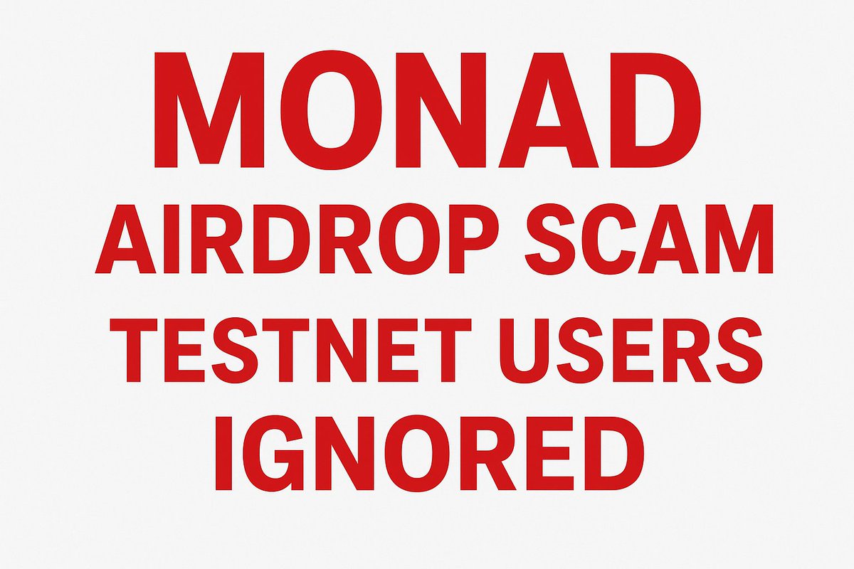 Basanti014's tweet image. 🚨 Another disappointment from @monad
Real testnet users — the ones who supported & built since day 1 — are not eligible for the airdrop.
Meanwhile, random wallets that never touched Monad are marked “eligible.” 🤡
#monadscam $MON #サッカー日本代表
#Monad #Airdrop #ScamAlert
