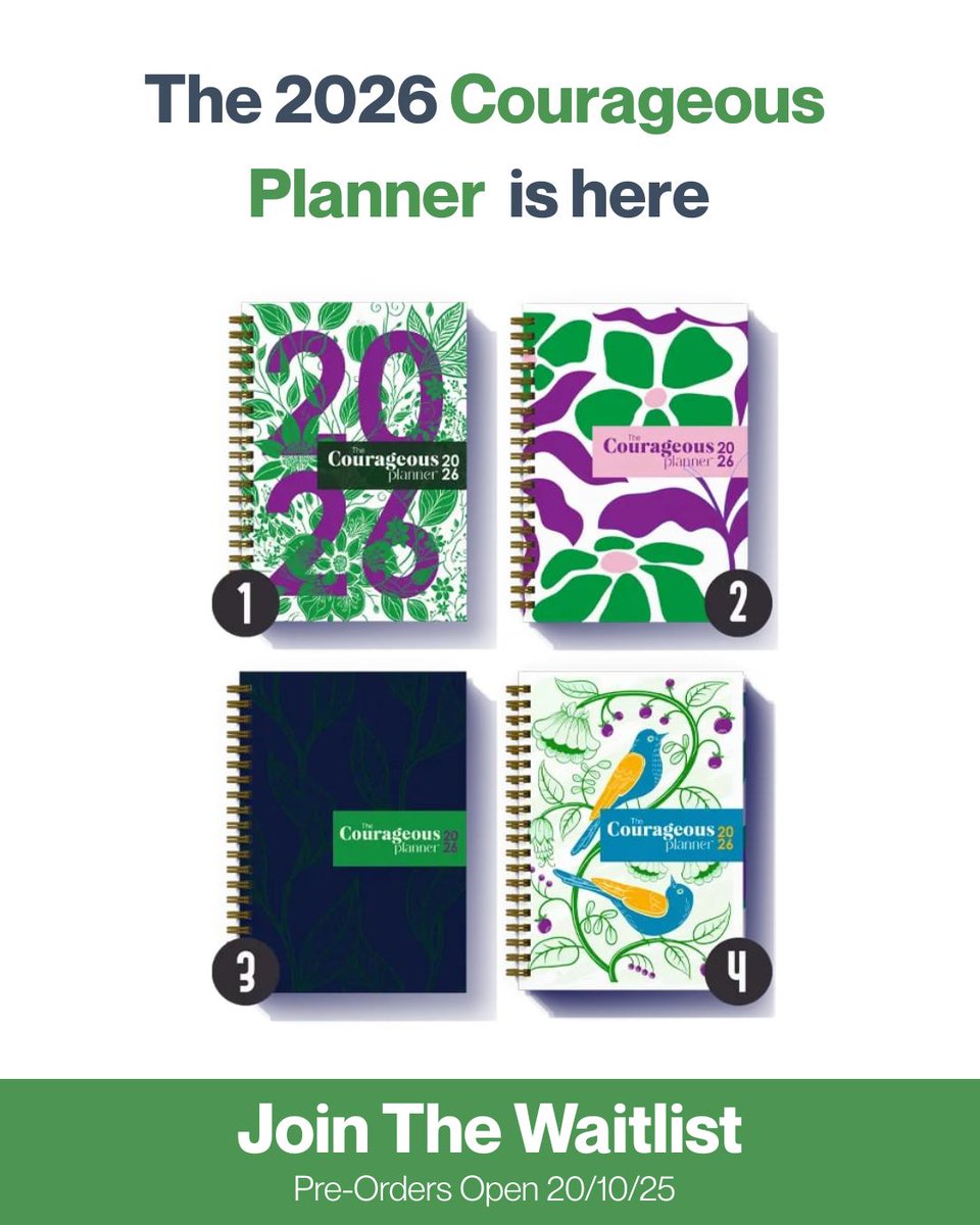 In a year where I’ve been publicly attacked and ‘cancelled’ for defending women’s sex-based rights - and diagnosed with breast cancer - I knew I couldn’t just create another planner.

So the 2026 COURAGEOUS PLANNER (now in its 9th year) celebrates the courage of women who’ve