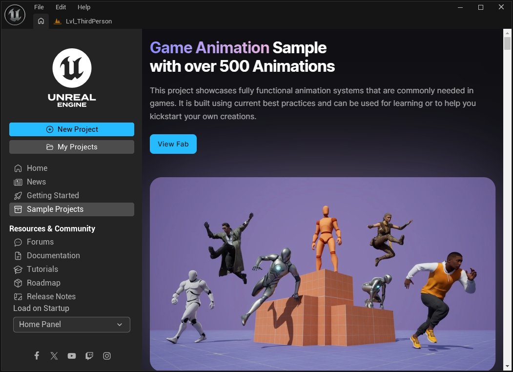 rarihoma's tweet image. UE5、最新ビルドを素で起動すると Home Panel というものが開くようになっている。今までのプロジェクトブラウズ画面 + 各種リソース案内 といったところ。Epic Games Launcher の News / Samples タブと内容が被っているんだけど Launcher の方はどうなるんだろうか。
#UEStudy