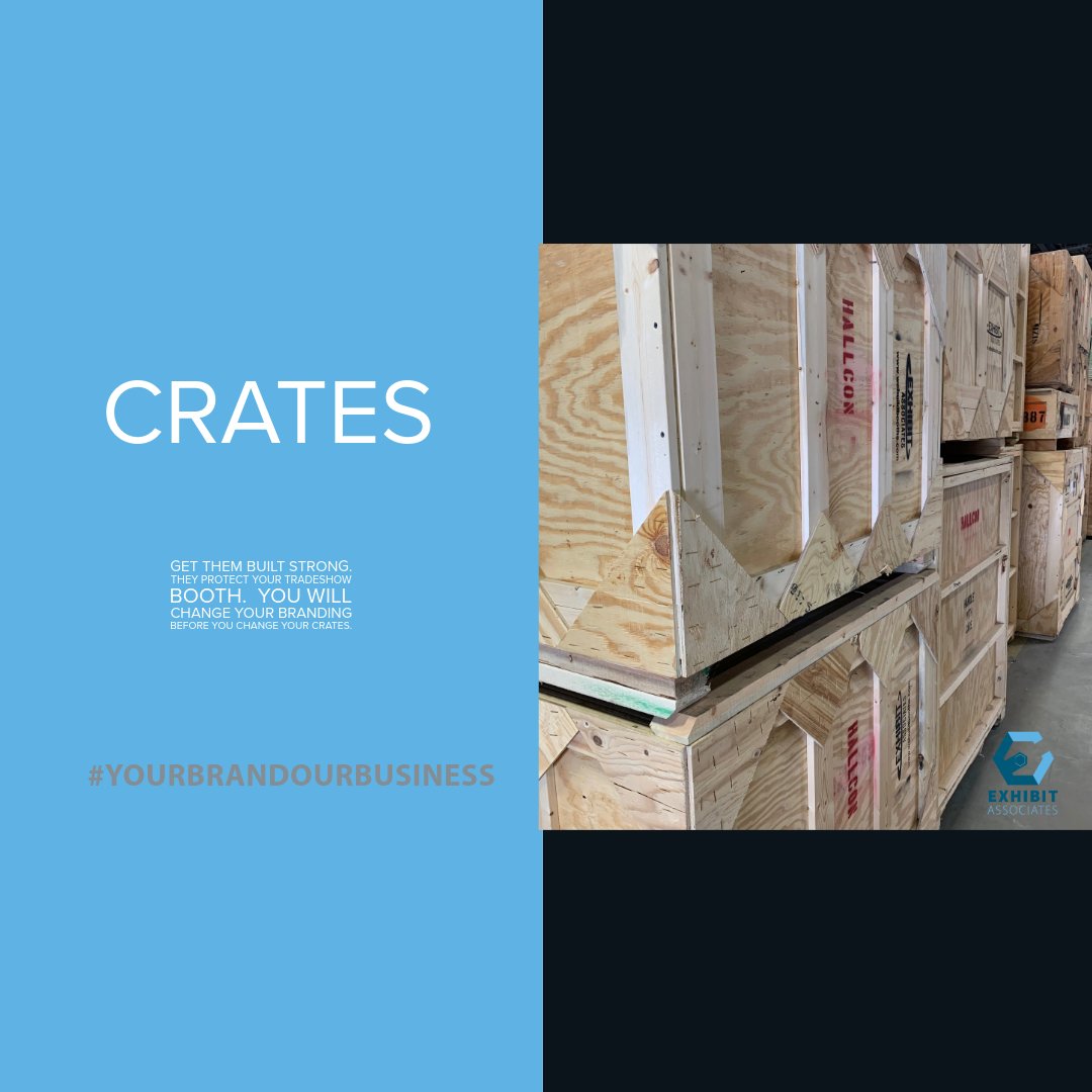 ExhibitAssociat's tweet image. #Crates   Protect Your Booth!   #TradeshowSuccess
