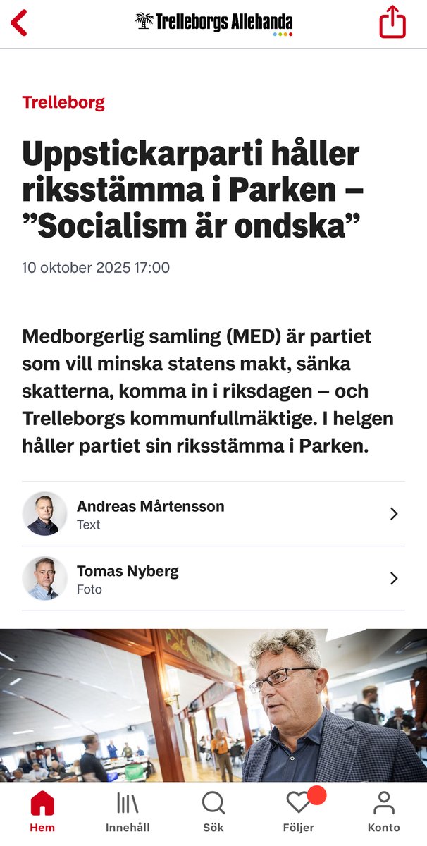 Medborgerlig Samling (@medborgsamling) on Twitter photo 
