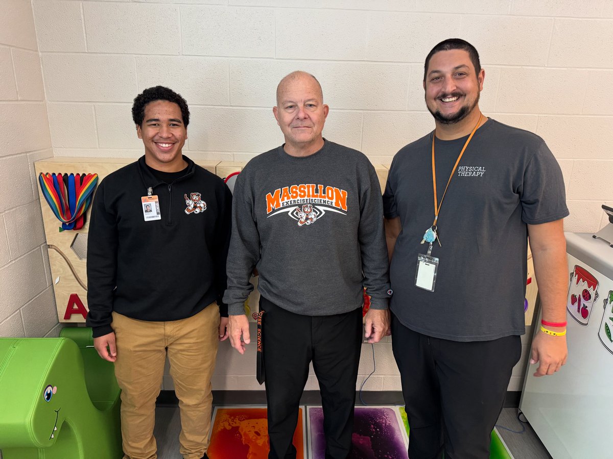 Learning in Action!🌟 

Our WHS Exercise Science student, D’Anthony Morrow, recently shadowed occupational and physical therapists right here at Massillon East Elementary in brand new sensory motor rooms designed to help our Tigers thrive!
