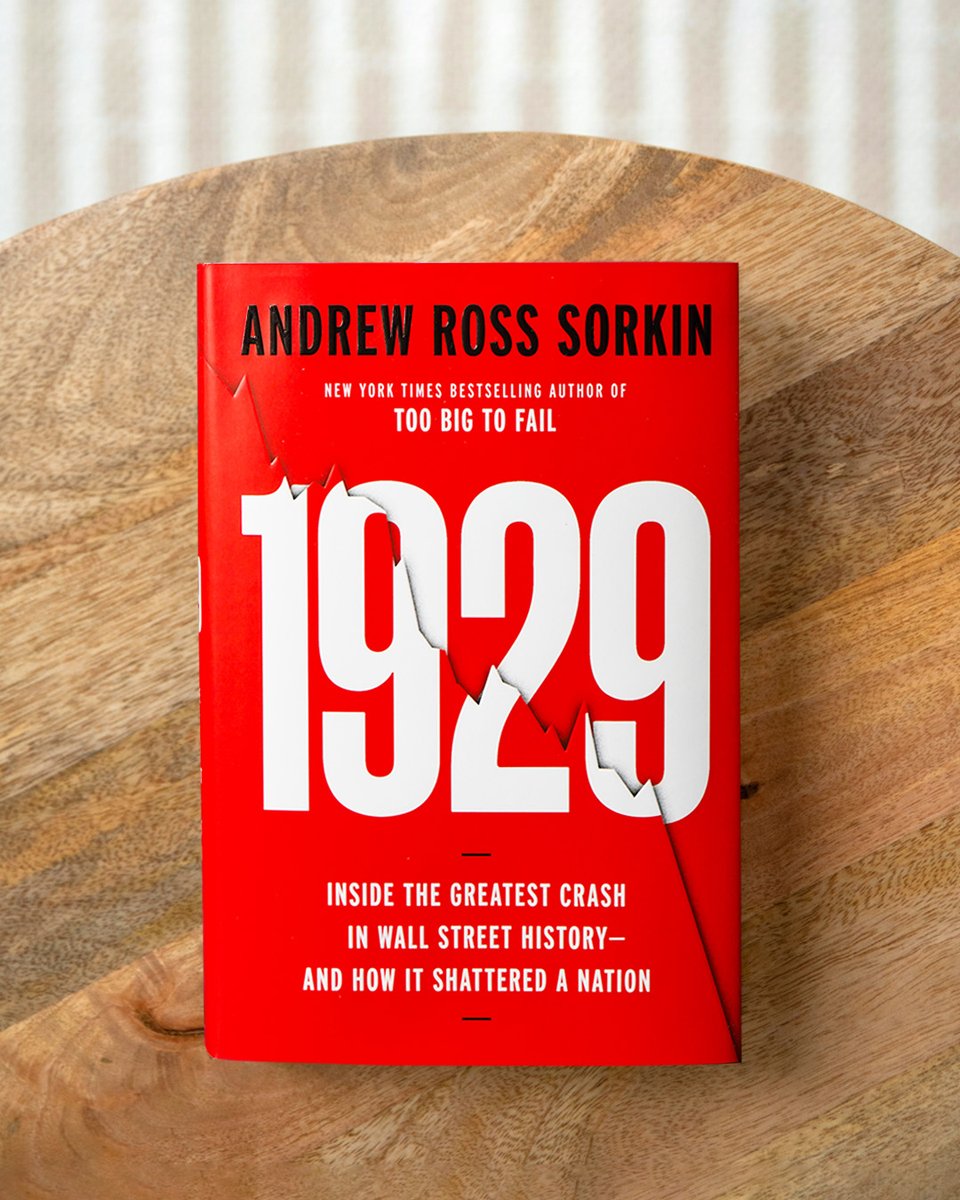 VikingBooks's tweet image. 1929 is on sale today! From award-winning journalist and New York Times bestselling author of Too Big to Fail @andrewrsorkin comes a riveting, character-driven account of the most pivotal market collapse of all time.⁣

Start reading now 👉 bit.ly/41ThEv1