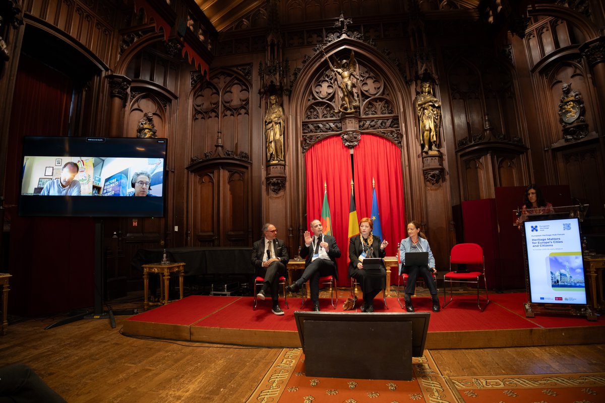EurHeritageHub's tweet image. 💡Insights from the 2nd #HubForum panel:

1️⃣The triangle of sustainable development is obsolete without culture
2️⃣Culture comes first, politics follow — but leadership must be at the front
3️⃣Local authorities &amp;amp; cities need to be involved in European decision-making