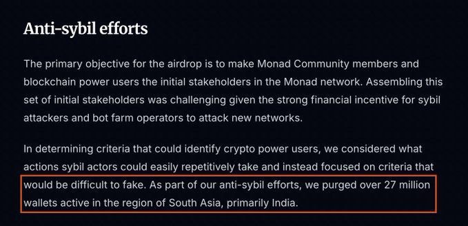 emon_ape's tweet image. Just cked another bullshit info.
:>
They distributed testnet $MON tokens to over 8M+ wallets.
Nearly 600k users holds the 1 million nads SBT
People made daily active transaction over 50 dapps on @monad
Couldn't eligible 100k wallets what Walrus did.
Such a crime industry!