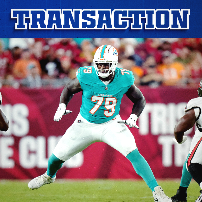 Colts's tweet photo. we signed T Bayron Matos to the practice squad and released T Marcellus Johnson from the practice squad.