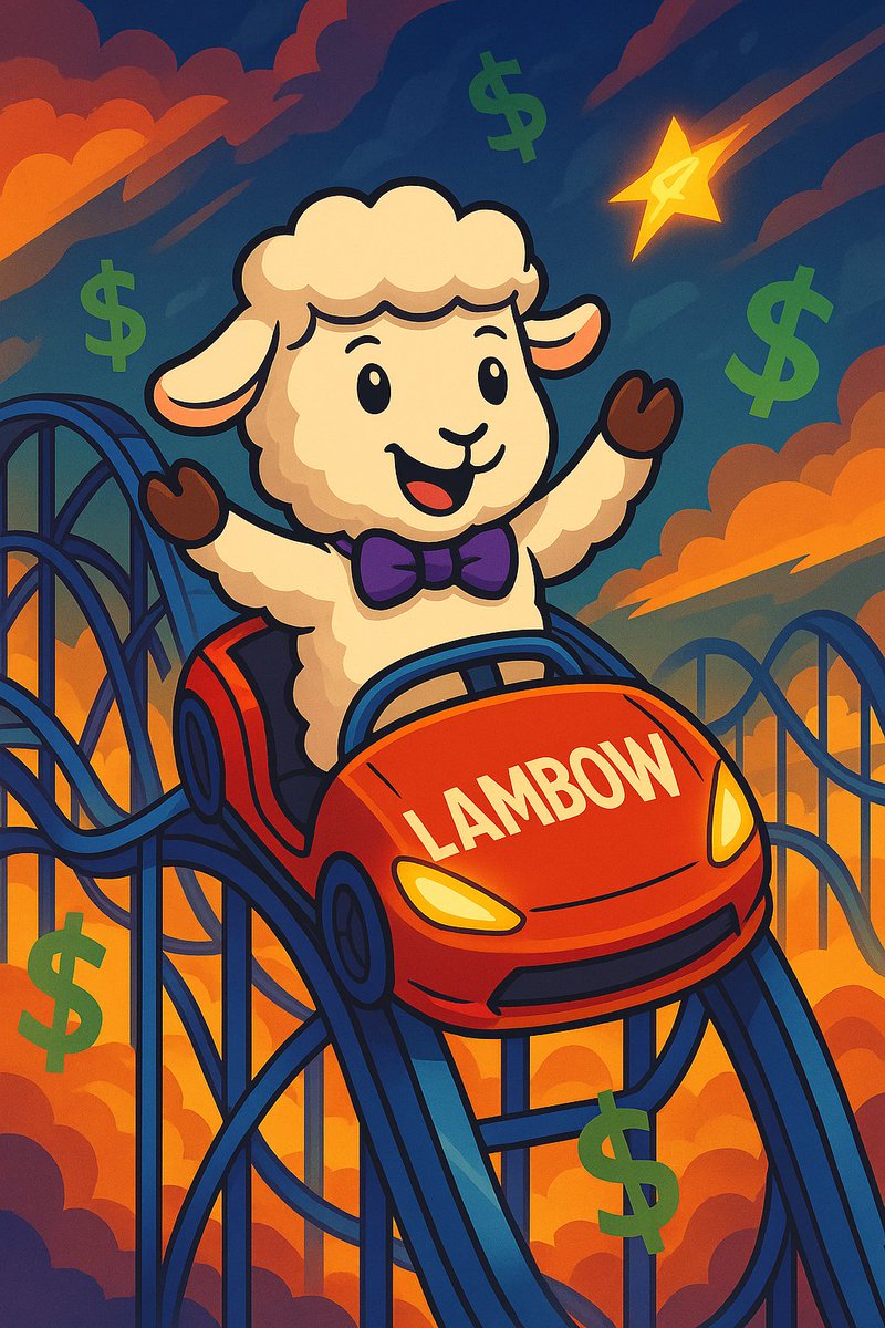 🎢 Up, down, up, down — the crypto markets are on a wild ride right now.

No better time to load up while prices are low. 📉

Remember: Lambow rises with XLM… and $XLM is still massively undervalued. 👀

Be early. Be bold. 🐑🚀
#LMBW #Stellar #LuMeme #Crypto #WenLambo #BuyTheDip