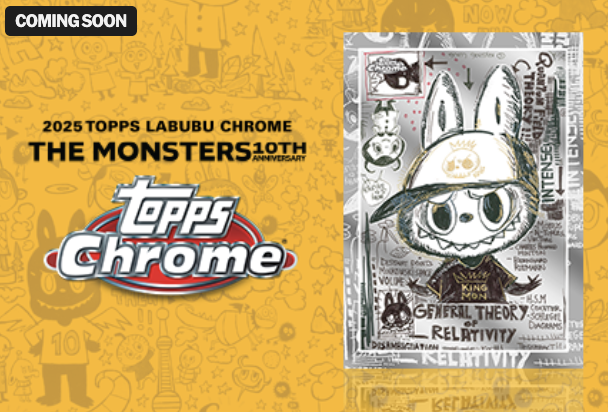 snkr_twitr's tweet photo. AD: 2025 Topps Chrome® Labubu 10th Anniversary available 10/20 at 9am PT/12pm ET

Topps US -> https://t.co/aolkOCS8MD https://t.co/fQo3mRXTHB