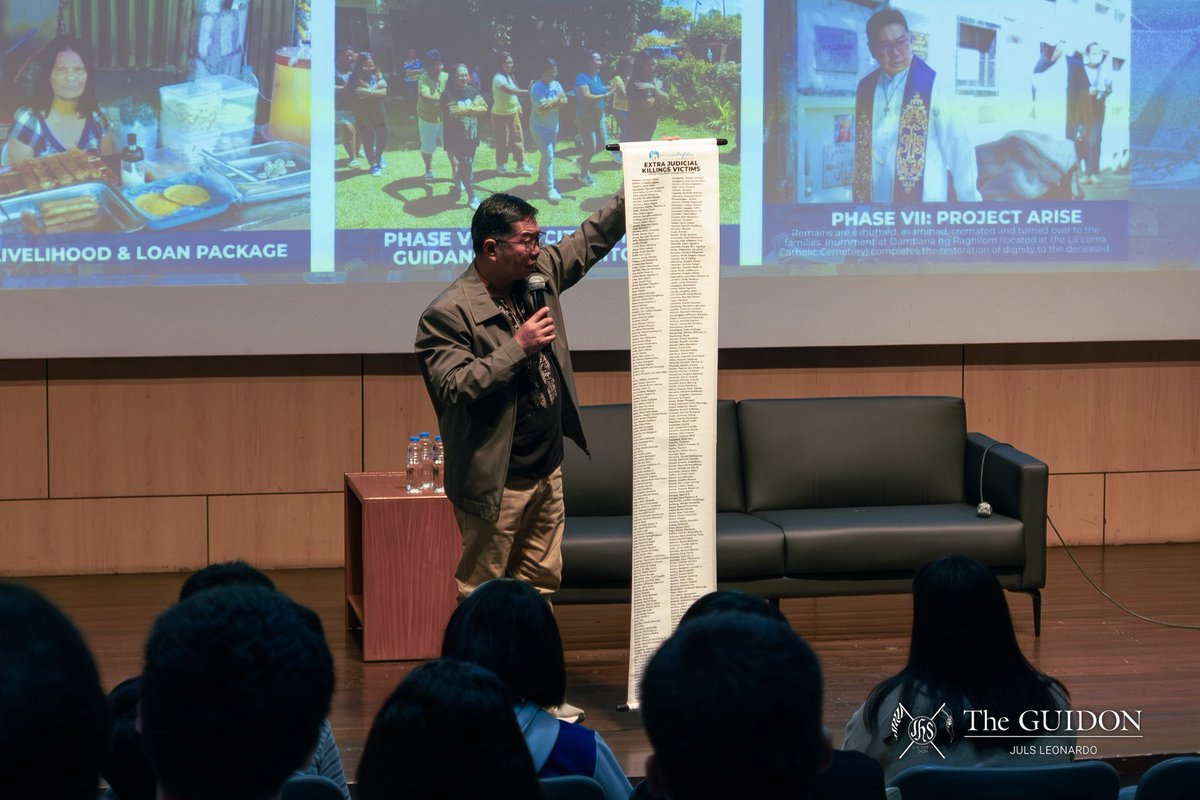 TheGUIDON's tweet image. IN PHOTOS: The Ateneo community participates in various talks and panel discussions for this year’s Talakayang Alay sa Bayan (TALAB). In line with the theme “Walking with the Excluded,” the TALAB sessions shed light on pressing social issues concerning sectors such as Persons…