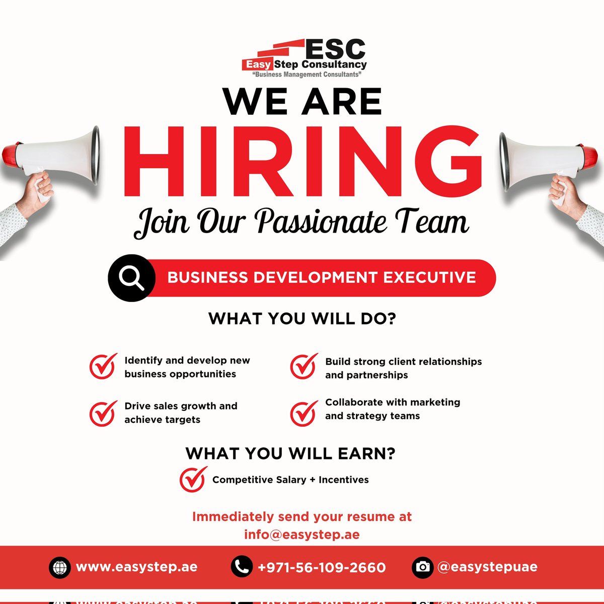 faisal_farooq21's tweet image. We’re Hiring: Business Development Executive!
Are you a go-getter with a passion for growth, networking, and closing deals?
Join our dynamic team and help us take our business to the next level!
#newhiring #wearehiring #joinourteam #SalesJobs #SalesCareers #remotejob