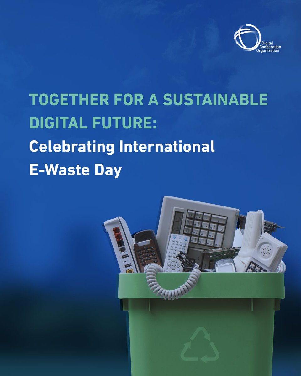dcorg's tweet photo. On #EWasteDay, DCO Member States reaffirm their shared commitment to responsible e-waste management and sustainable digital growth.
Together, we’re turning digital waste into shared opportunity.
Learn more: https://t.co/NfjTuwpAu3
#DigitalSustainability #DigitalProsperity4All #EwasteDay #Ewaste
@mtcitoman
@NITDANigeria
@EPA_Ghana