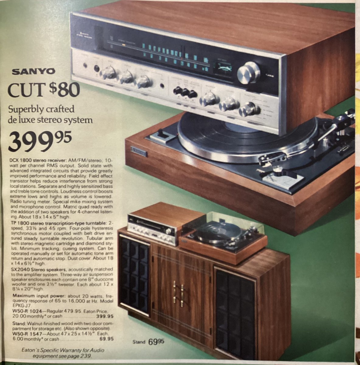 72 shopping days until Christmas. For your listening pleasure from page 249 of the catalogue.