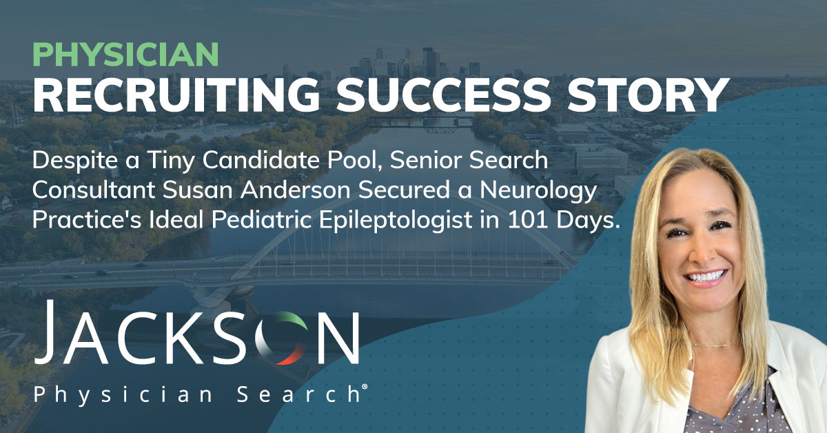 When a level-four epilepsy center sought to add a pediatric epileptologist to the group, Senior Search Consultant Susan Anderson made it her mission to reach every potential candidate nationwide. Explore how she secured the placement in just 101 days.

💭 jacksonphysiciansearch.com/success-storie…