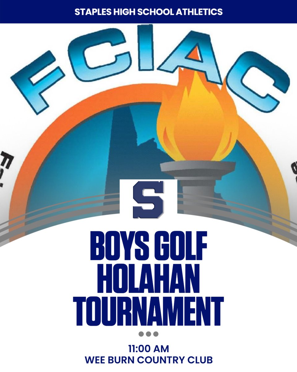 FCIAC Tournament season officially begins today with the Holahan Tournament at Wee Burn Country Club.
GO WRECKERS!