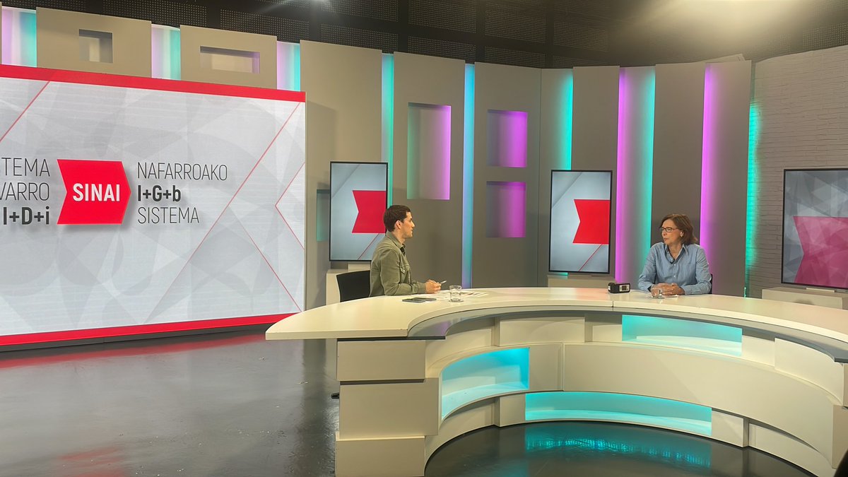 ADItech's tweet image. Ahora en @NavarraTV #EspacioSINAI
Hoy hablamos con Inés Echeverría, directora de I+D de @CNTA_CIT y conocemos a este agente del #SINAI CNTA, el centro tecnológico especializado en el sector agroalimentario