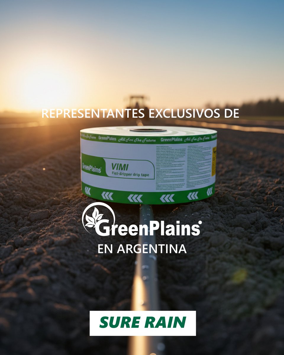 SureRain's tweet image. 💧 ¡Revoluciona tu riego con laCinta de Goteo VIMI con Gotero Pastilla de GreenPlains, ahora disponible en una NUEVA MEDIDA exclusiva a través de Sure Rain! 💧

Diseñada para la máxima eficiencia hidráulica.