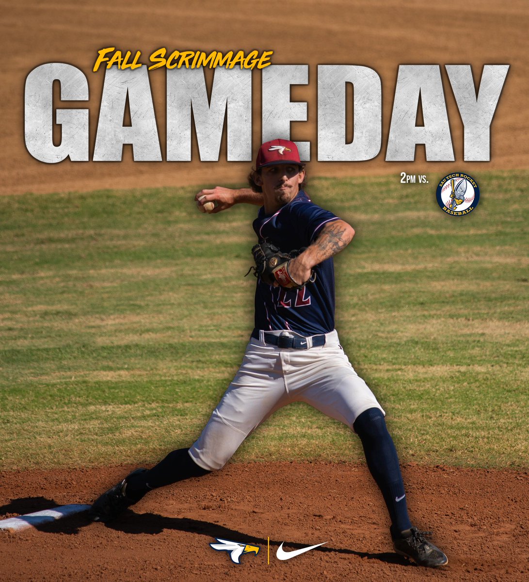 Tuesday baseball at the Dob! 

🆚: SAU Tech
🍁: 3rd Fall Scrimmage 
📅: TODAY - Tuesday, October 14th
⏰: 2:00 pm
📍: Texarkana, TX
🏟️: George Dobson Field
🎟️: Free