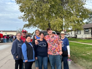 We spent the Saturday morning at the UNK Homecoming parade spreading awareness about Kearney/Buffalo County CASA. We want to thank everyone for their help.  Thank you, Barb Icenogle, Brandie Nelson and her son, Owen, and Matt Larsen for making it the day a success.