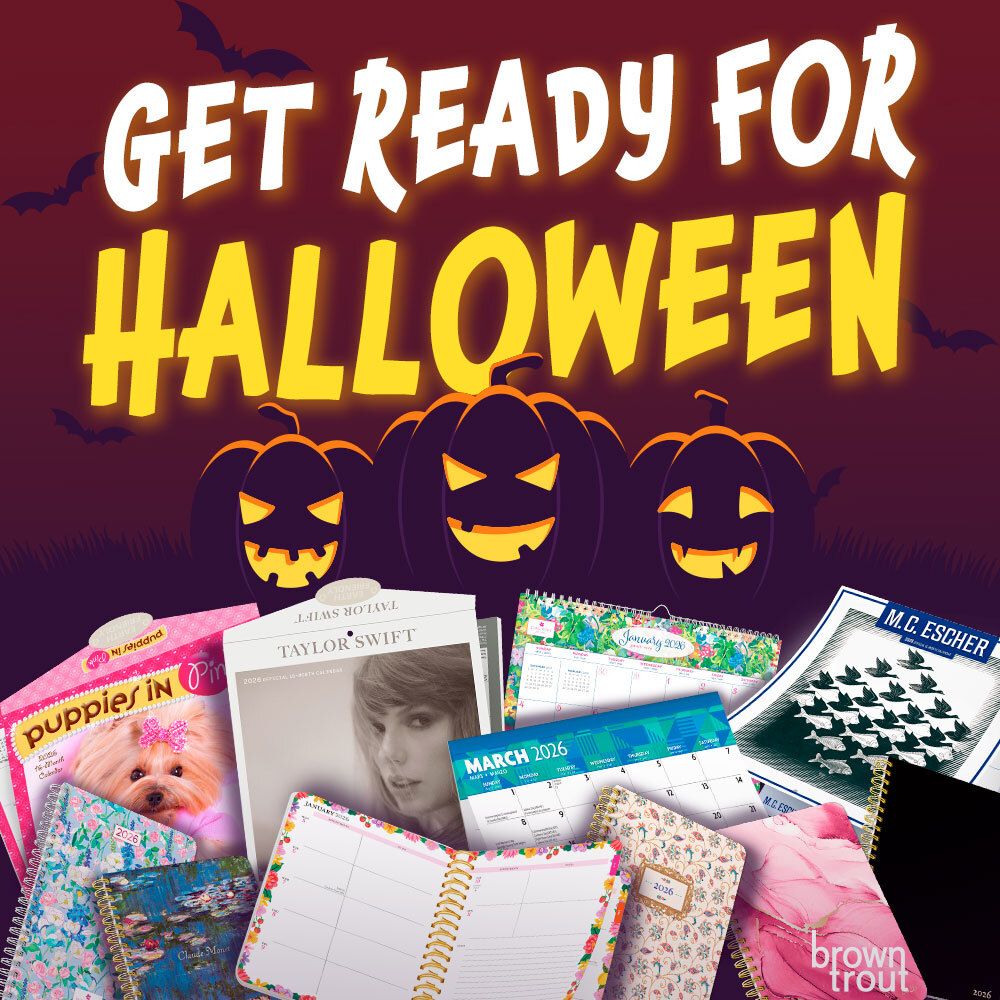 browntroutpub's tweet image. 🎃 Get ready for Halloween with BrownTrout! 👻
Stay on top of parties, pumpkin carving, and candy shopping with your 2026 calendar or planner. 🍬🗓️

Stay organized. Stay inspired.
👉 Browse now: buff.ly/LqYMQGI

#BrownTrout #HalloweenReady #FallVibes #OctoberMagic