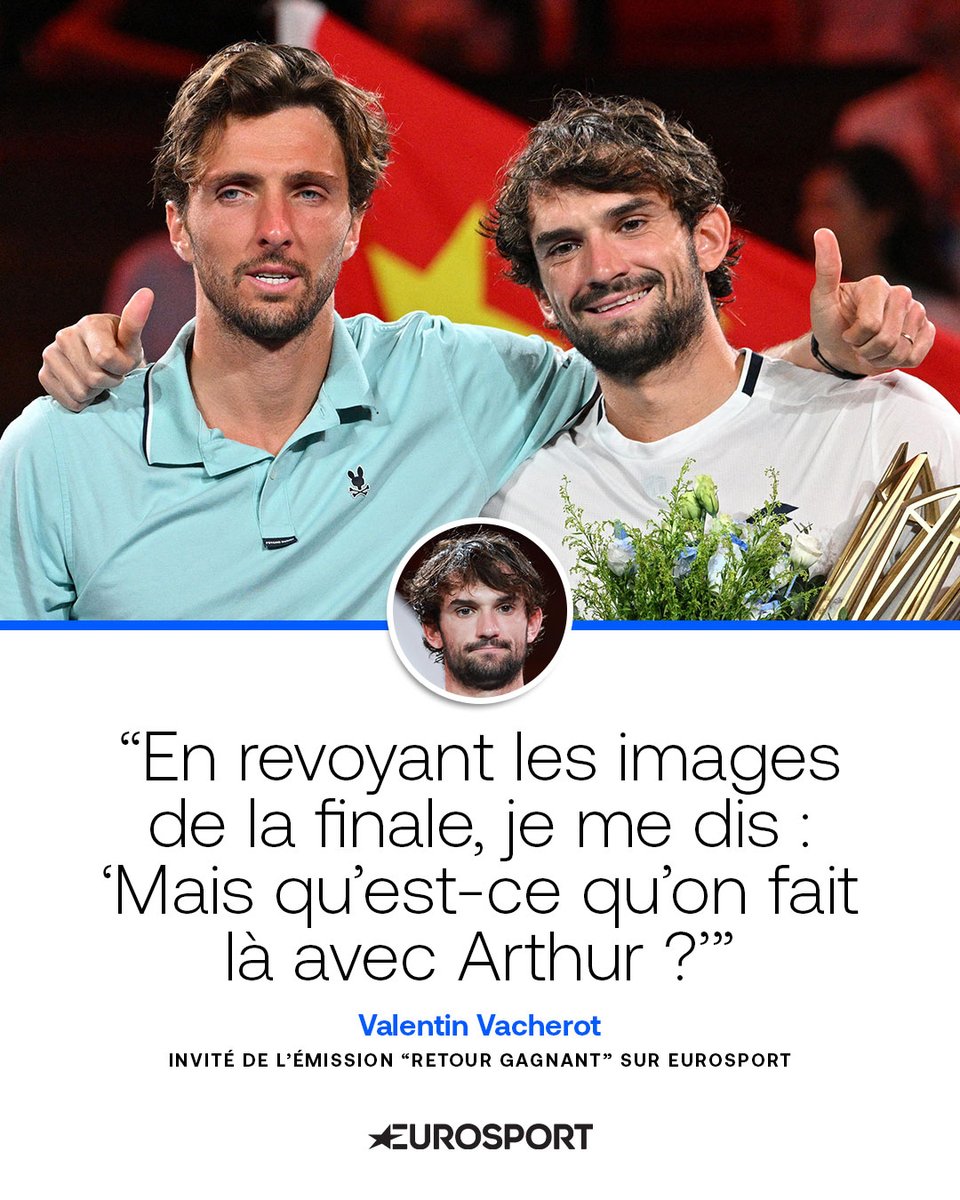 Comme dans un rêve : deux cousins classés au-delà de la 50e place mondiale se sont bien affrontés en finale d'un Masters 1000.

Valentin Vacherot invité exceptionnel de Retour Gagnant, c'est ici : youtu.be/tGbQFy8NyS4?si… #HomeOfTennis