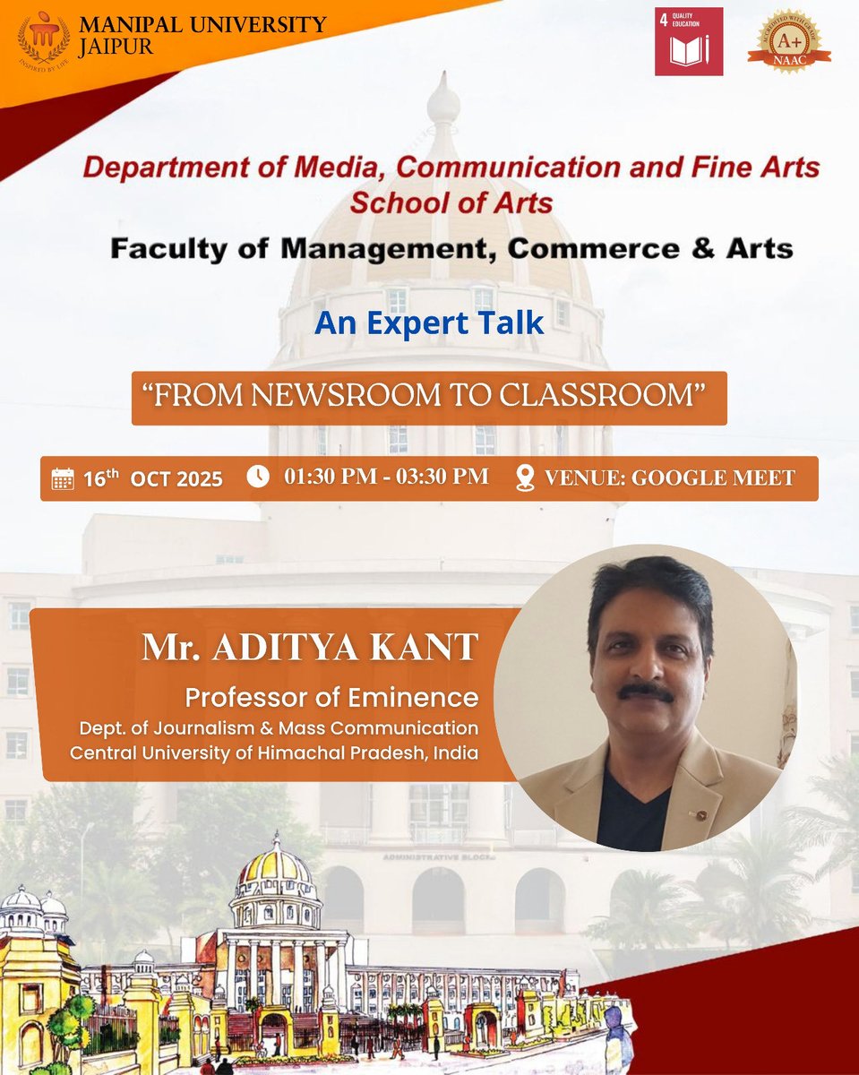 Department of Journalism & Mass Communication, MUJ tweet media