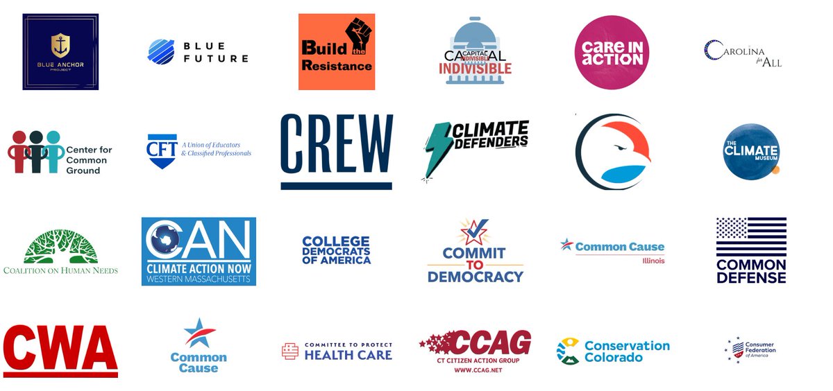 RJ0's tweet image. The NGO and Non-Profit Sponsors of NO-KINGS and other violent protests across the country.  All of these organizations should be investigated for fomenting VIOLENCE.