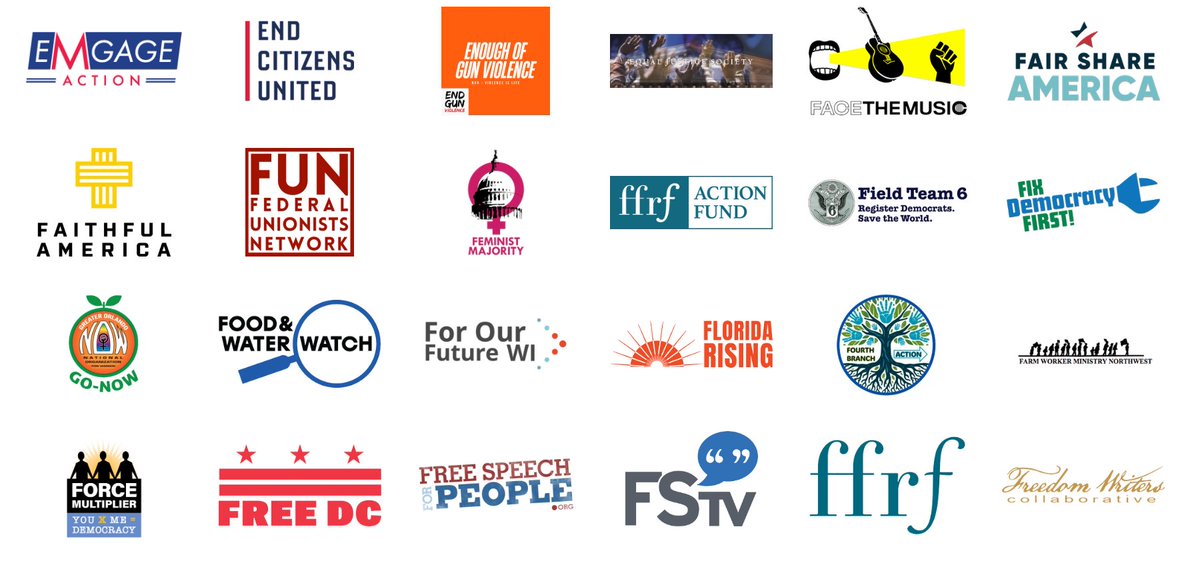 RJ0's tweet image. The NGO and Non-Profit Sponsors of NO-KINGS and other violent protests across the country.  All of these organizations should be investigated for fomenting VIOLENCE.