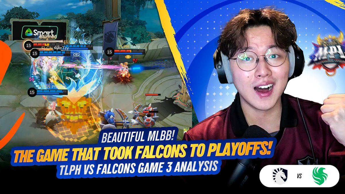 MirkoCasts's tweet photo. THE GAME THAT GOT FALCONS TO PLAYOFFS!
FALCONS vs TLPH Game 3 Analysis
#Mplph #mplphilippinesseason16 #MPLPHS16 #falcons #tlph
https://t.co/pvpyX3PNbG https://t.co/FKHwa38RlE