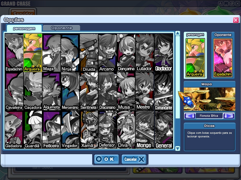 grandchaseacerv's tweet image. Praticar, seleção de personagens — Grand Chase (2008)