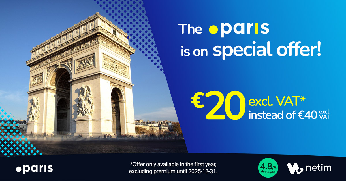 It’s never been easier to have an address in #Paris 😎

Are you based in Paris or targeting the Parisian market? Or maybe you just want to show your love for the French capital? 💘🇫🇷

Register your .PARIS #DomainName for €20 excl. VAT instead of €40, until 31 December 2025 🗓️