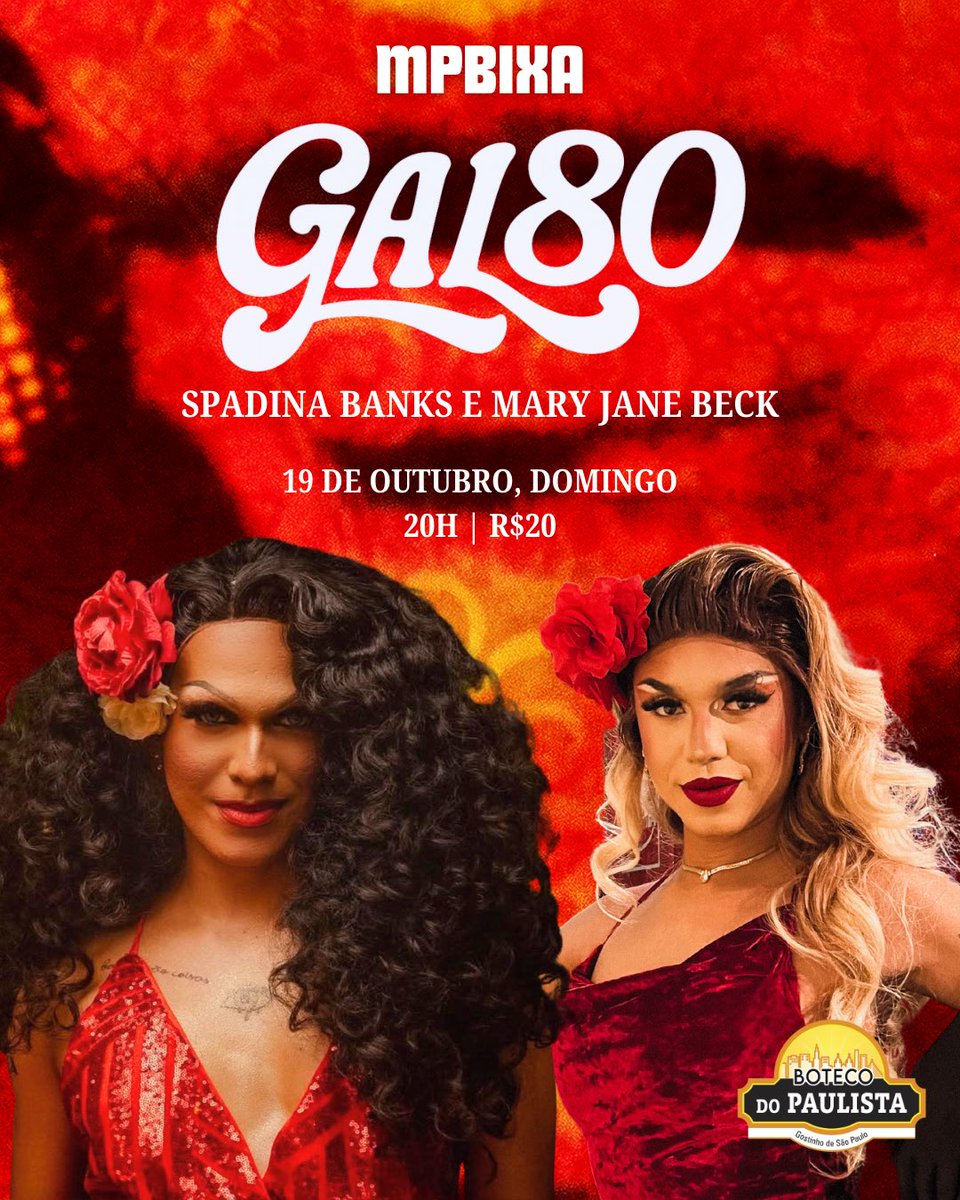 beckmaryjane's tweet photo. Coisa linda vai ser esse domingo 😍 eu +
@spadinabanks + Gal. Aí vcs já sabem 

Reservas https://t.co/x4Rl5aOFxx https://t.co/SQeB3ygSc0