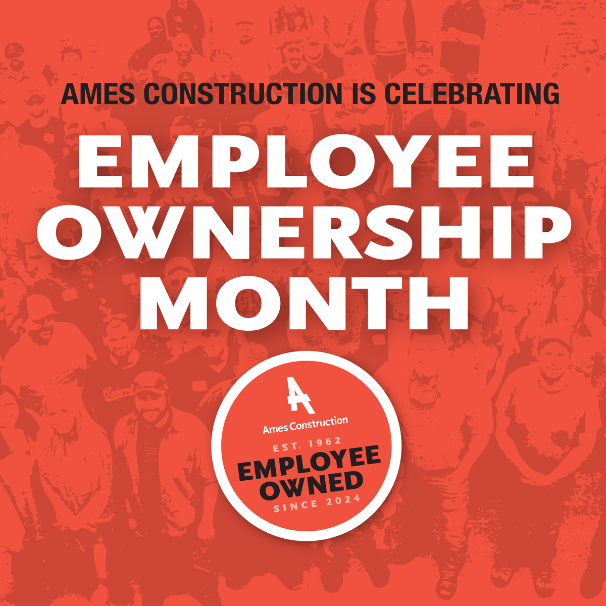 Ames Construction (@amesconstrn) on Twitter photo 🎉 October is Employee Ownership Month, and we’re celebrating BIG at Ames Construction! 🎉
This is our first-everEmployee Ownership Month, and it's more than just a celebration. It's the start of our journey as a team of employee-owners, building a stronger future together.
We 🎉 October is Employee Ownership Month, and we’re celebrating BIG at Ames Construction! 🎉
This is our first-everEmployee Ownership Month, and it's more than just a celebration. It's the start of our journey as a team of employee-owners, building a stronger future together.
We