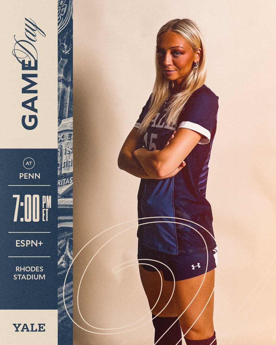 Season finale!

🆚 | Penn
⌚️ | 7 p.m.
📍 | Rhodes Stadium - Philadelphia, Pa.
📊 | tinyurl.com/44rcy3um
💻 | tinyurl.com/5b28mfnp

#ThisIsYale