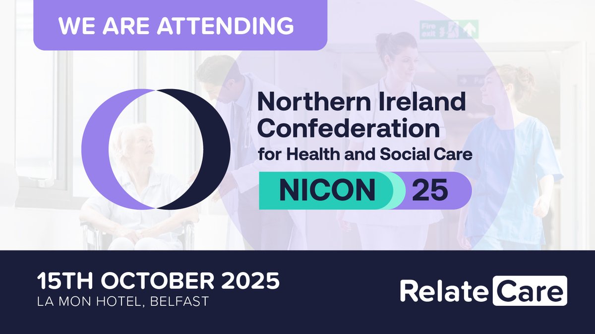 RelateCare is excited to attend <a href="/NHSC_NI/">NI Confederation for Health & Social Care (NICON)</a> 2025 in Belfast, Northern Ireland this week!

We are looking forward to the action packed agenda and hearing from leading healthcare experts. It is always a fantastic opportunity to connect and learn.